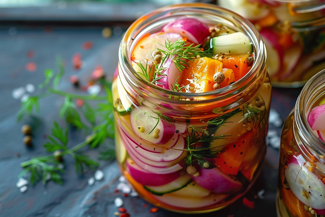 Colorful Crunch: A Symphony of Pickled Delights